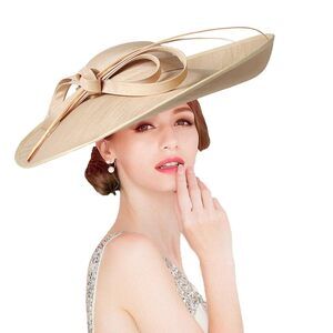 1518 Royal Ladies Sinamay Weddings Hats Fascinators Big Brim Kentucky